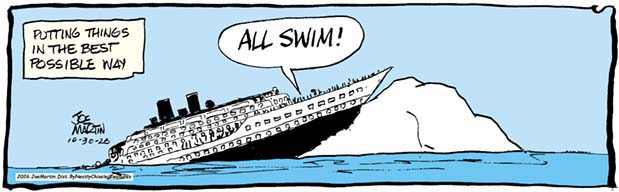 Today's Mister Boffo is missing.